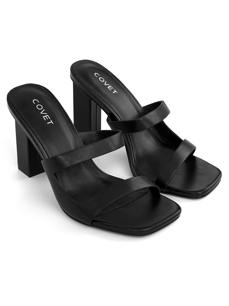 AMBER Black Heels