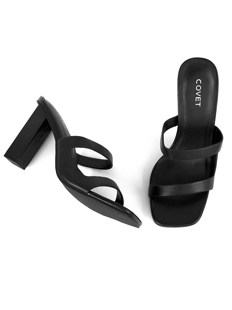 AMBER Black Heels
