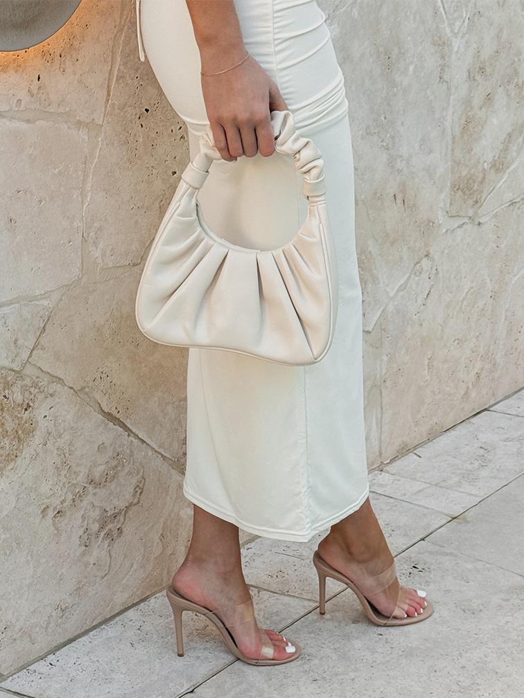 BELLA Nude Clear Heels
