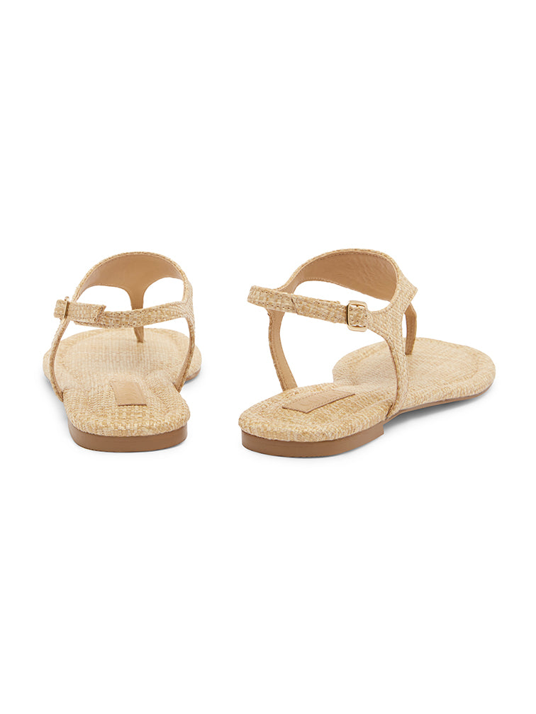CAPRI Raffia Flat Sandals