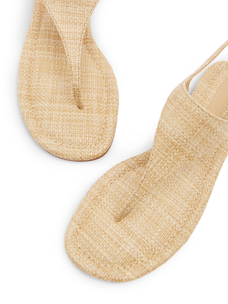 CAPRI Raffia Flat Sandals
