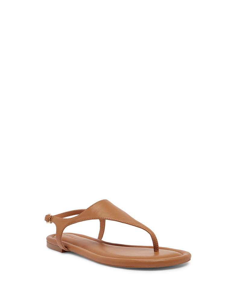 CAPRI Tan Flat Sandals