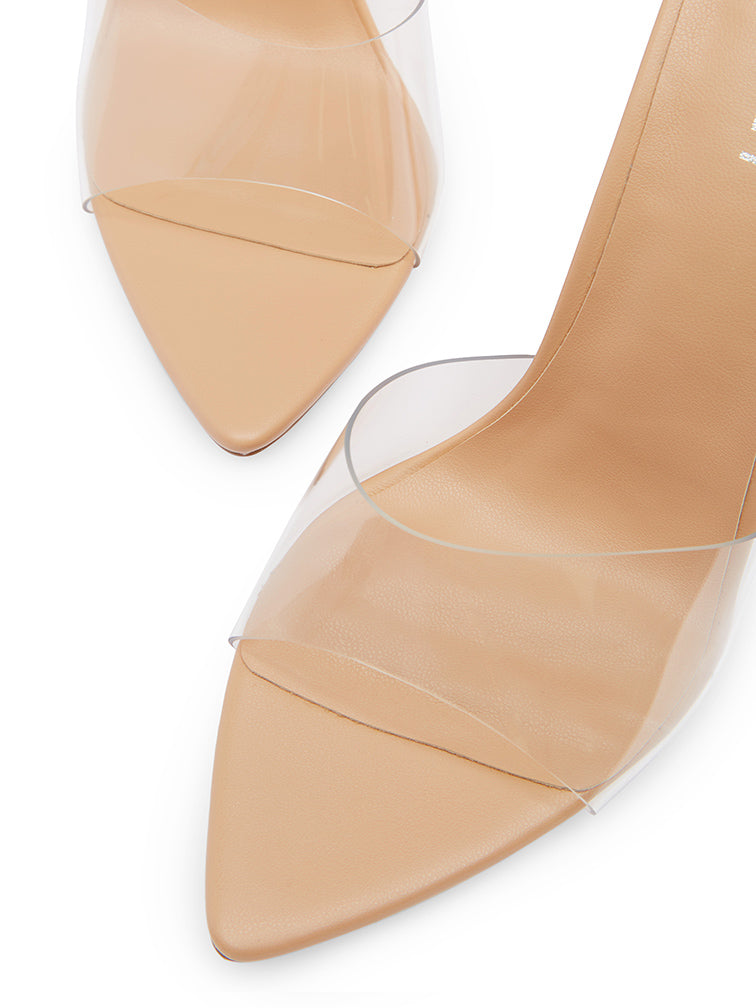 MAEVE Nude Clear Heels