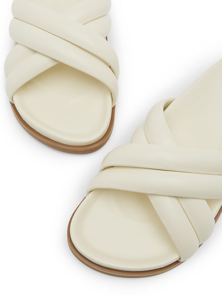 SOL Cream Slide Sandals