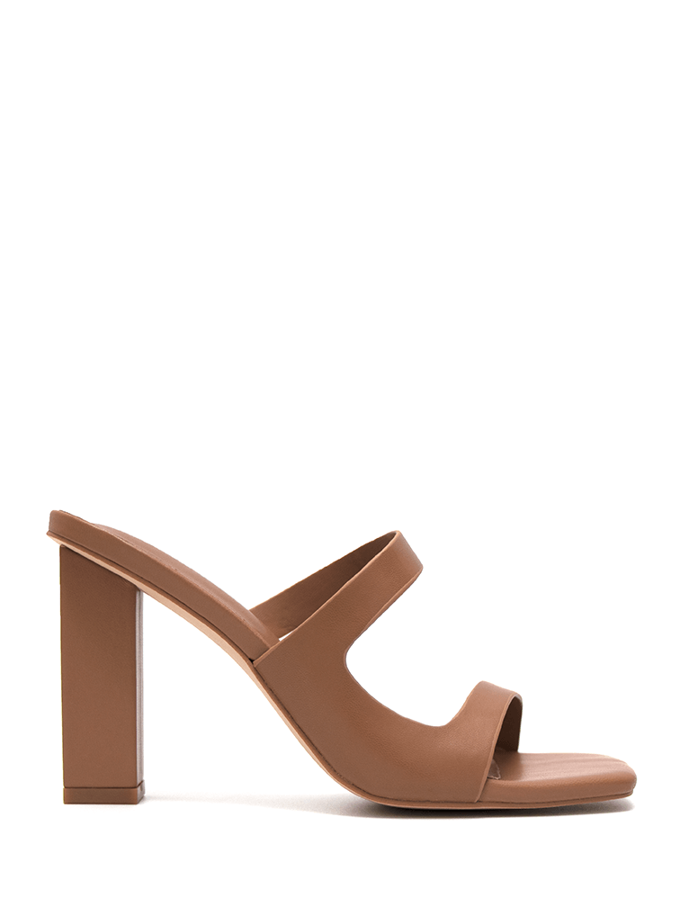 AMBER Tan Heels Covet Shoes