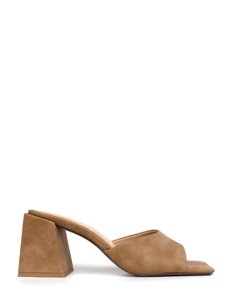Block top mule heels