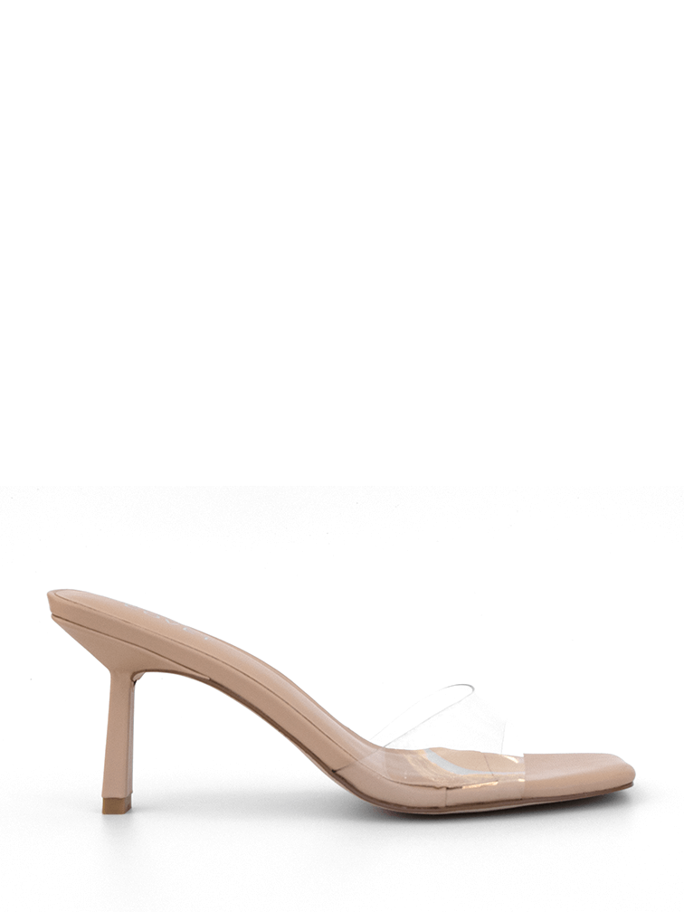 SADIE Nude Clear Heels