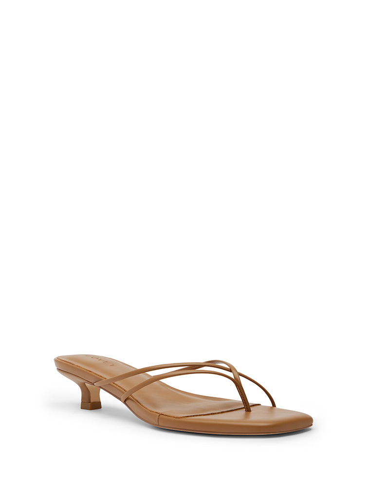 AIRE Tan Kitten Heels