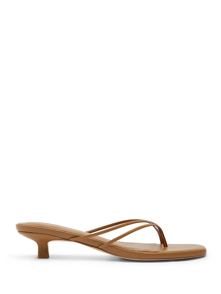 AIRE Tan Kitten Heels