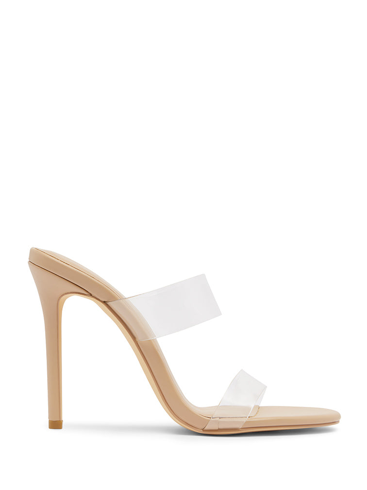 BELLA Nude Clear Heels