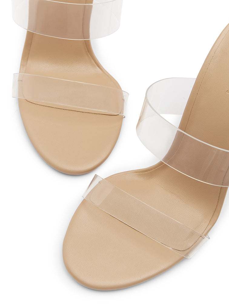 BELLA Nude Clear Heels