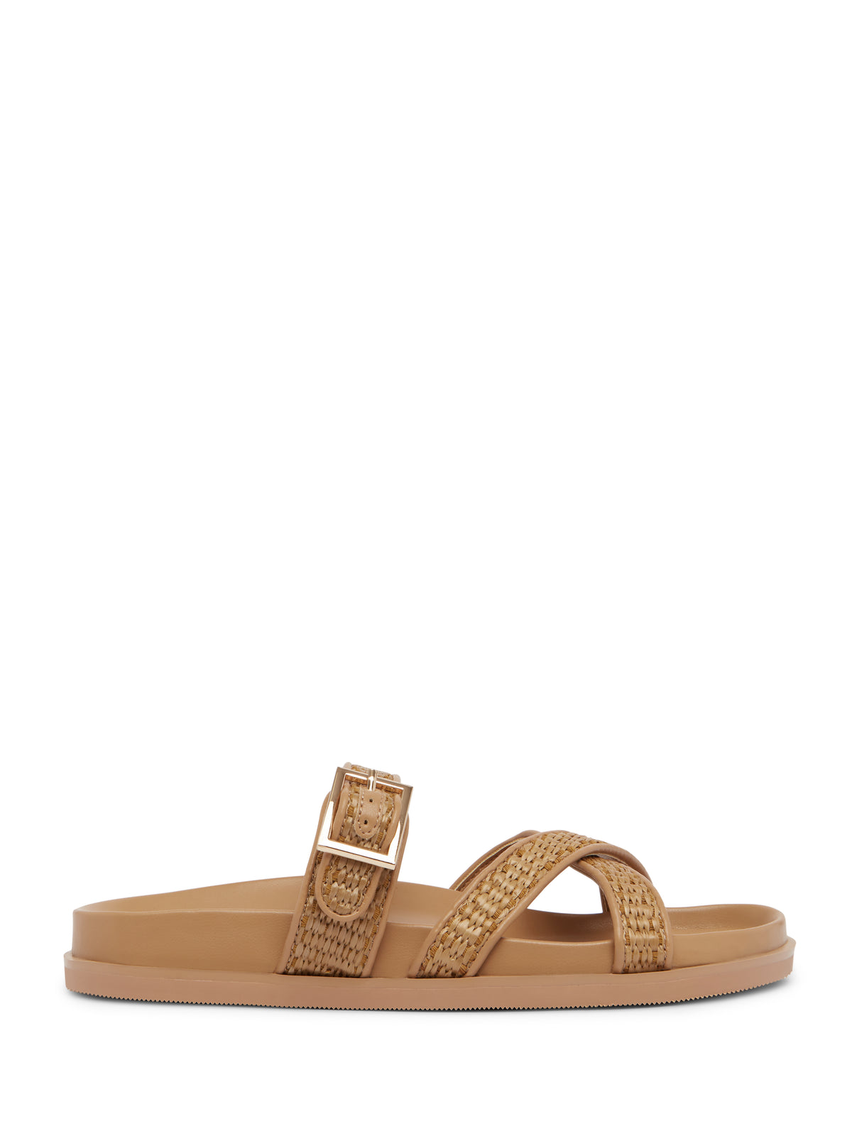 BRIELLE Mocha Slide Sandals