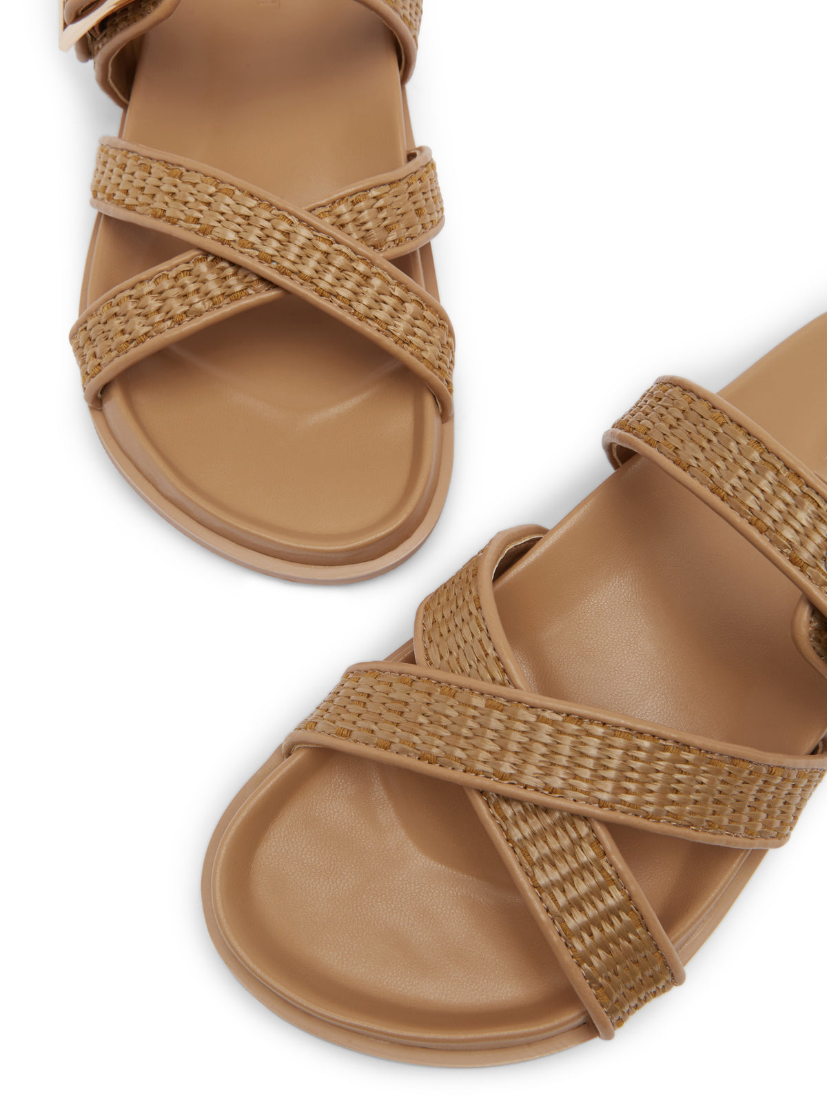 BRIELLE Mocha Slide Sandals