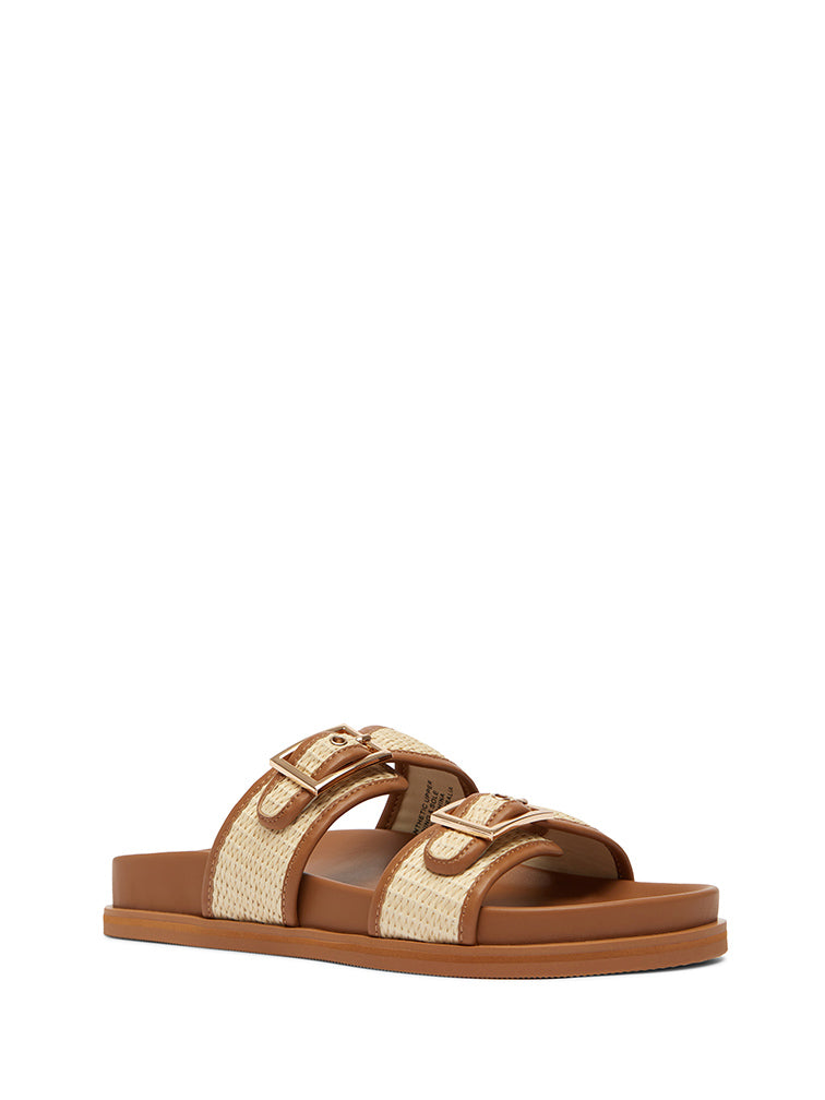 FALLON Woven Slide Sandals