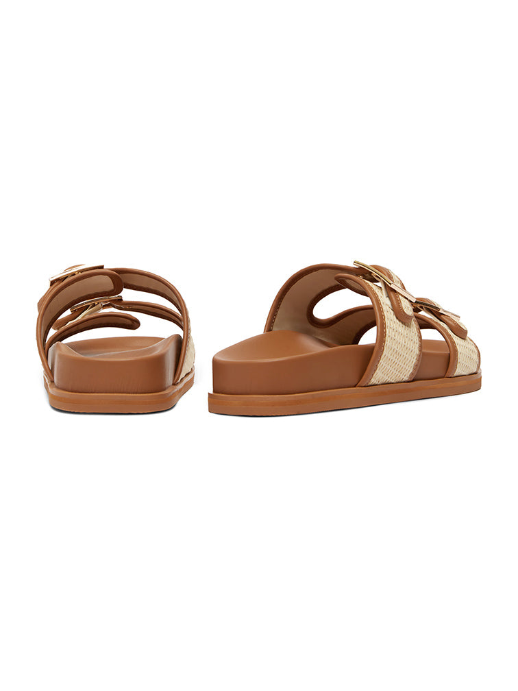 FALLON Woven Slide Sandals