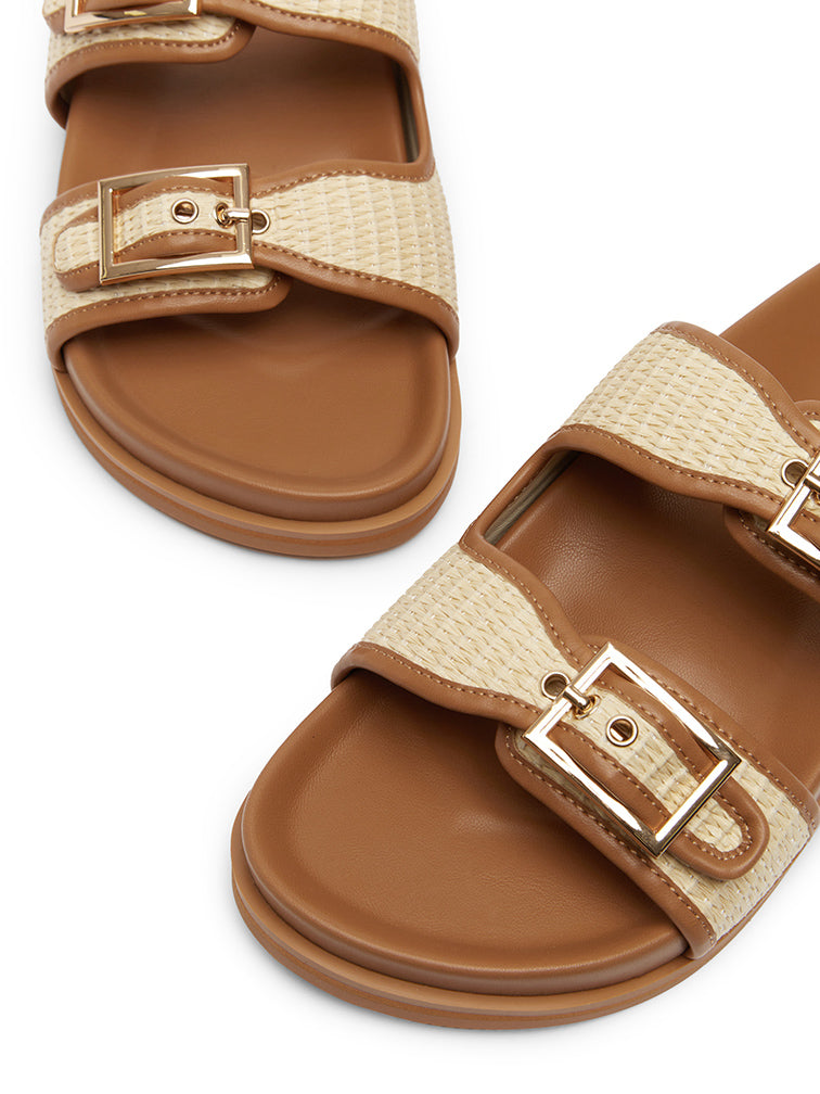 FALLON Woven Slide Sandals