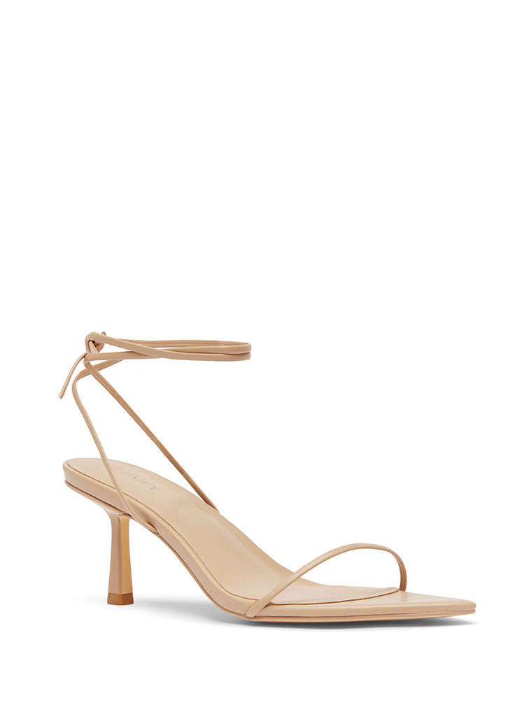 HARLO Nude Lace Up Heels