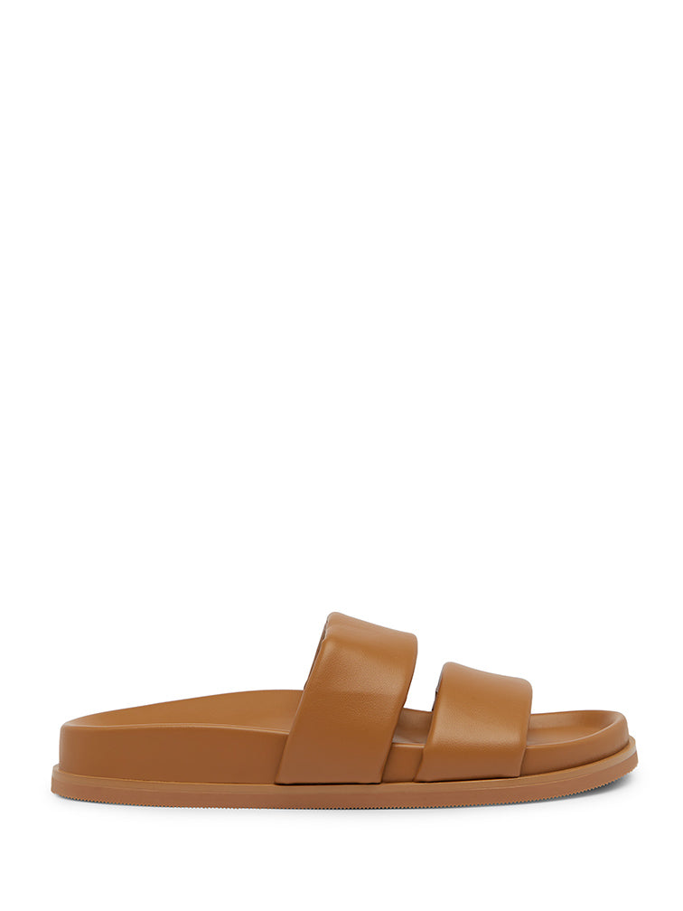 JORDYN Tan Slide Sandals