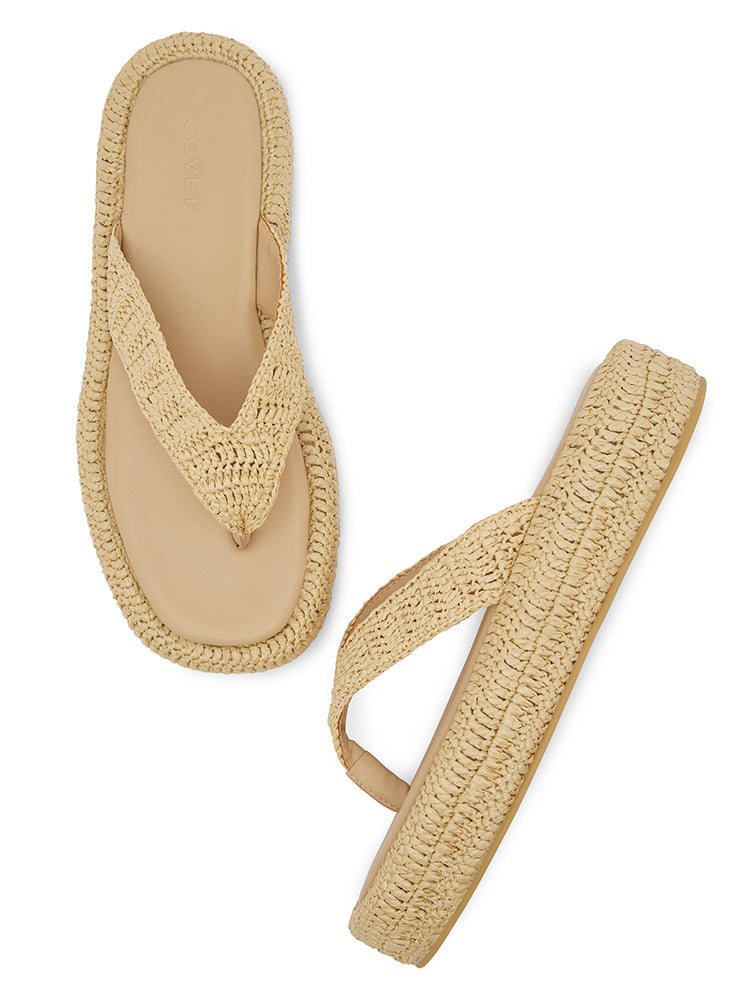 LAGOS Woven Slide Sandals