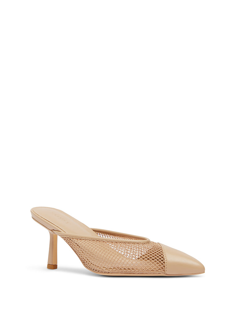 LANA Nude Mesh Heels