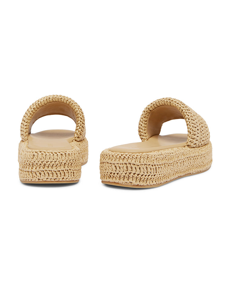 LENI Woven Slide Sandals