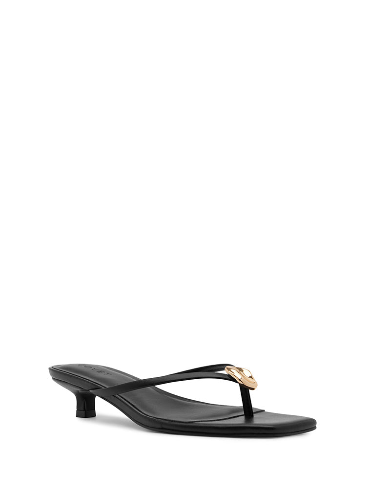 LUMIERE Black Kitten Heels