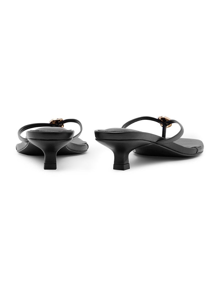 LUMIERE Black Kitten Heels
