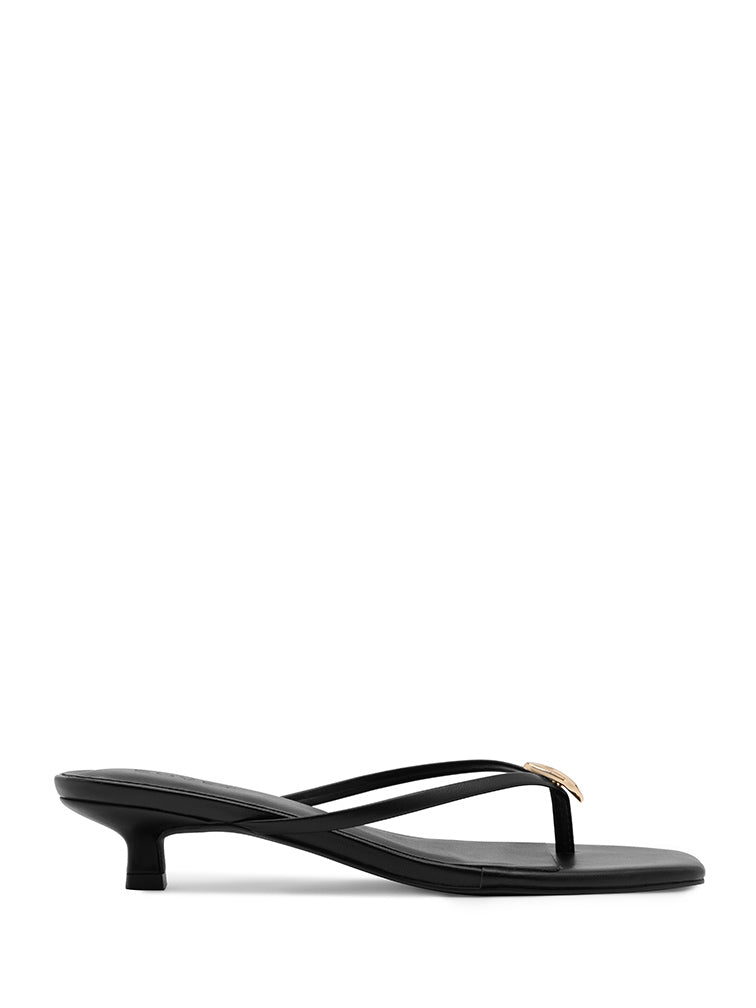 LUMIERE Black Kitten Heels