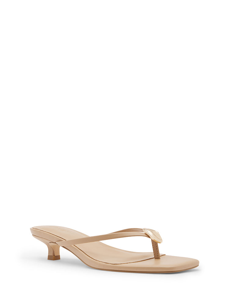 LUMIERE Nude Kitten Heels
