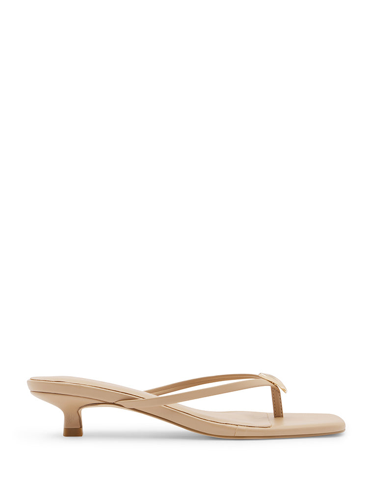LUMIERE Nude Kitten Heels