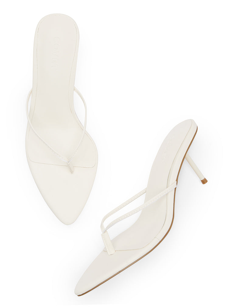 MALIBU Off White Heels