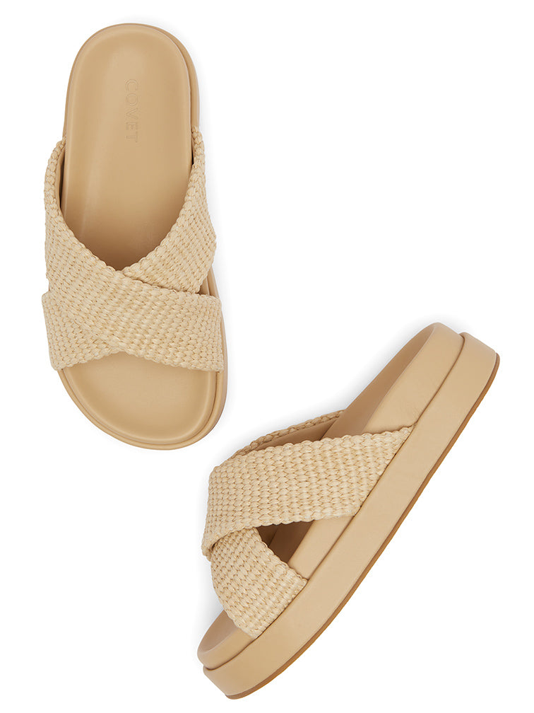 MIAMI Woven Slide Sandals