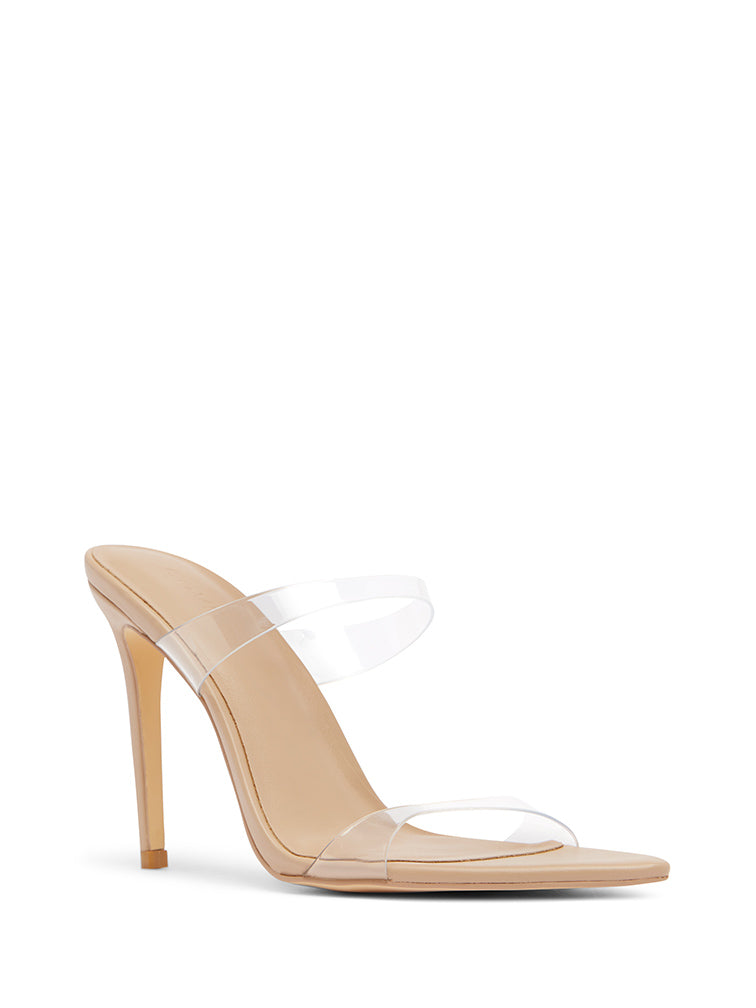 NIKI Nude Clear Heels