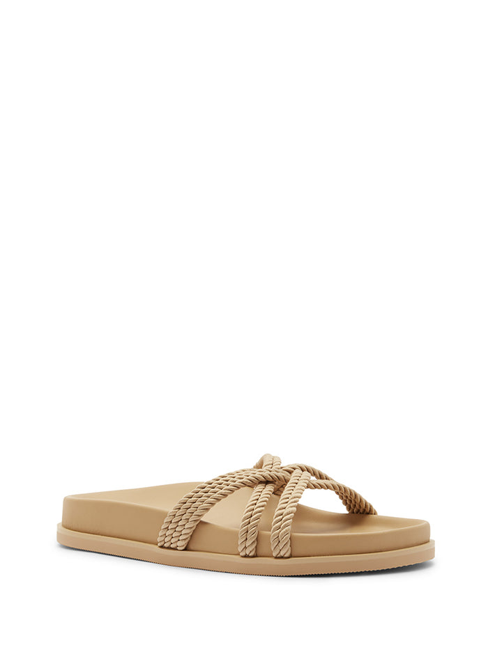 Wick Woven Slide Sandal - Nude main image 0