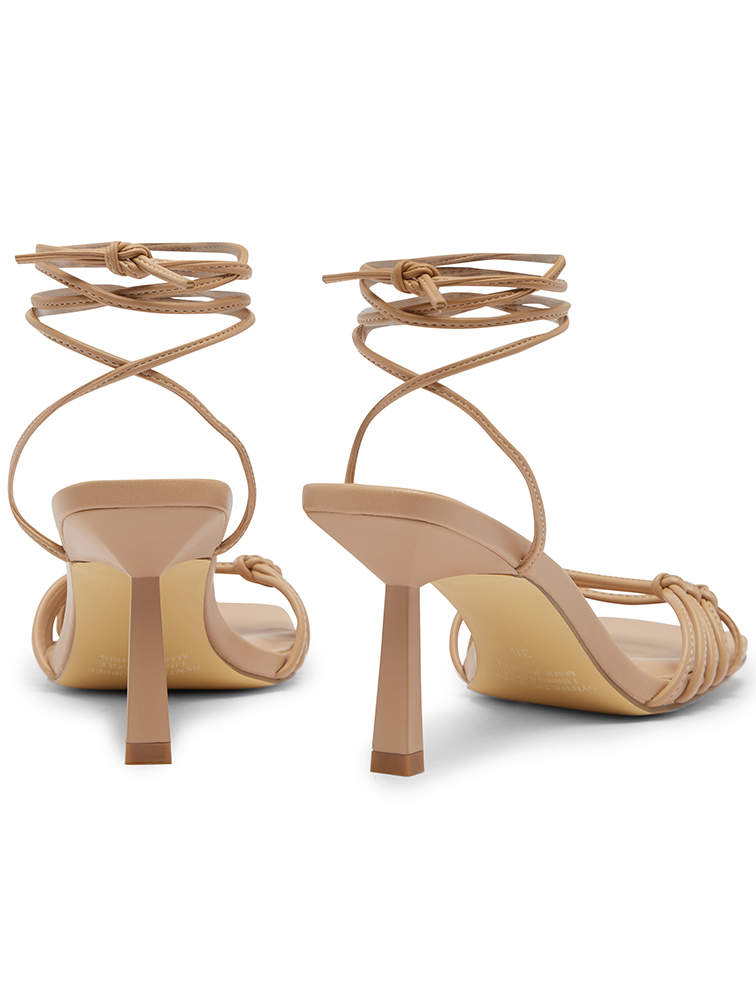 Nude kitten heel sandals hot sale