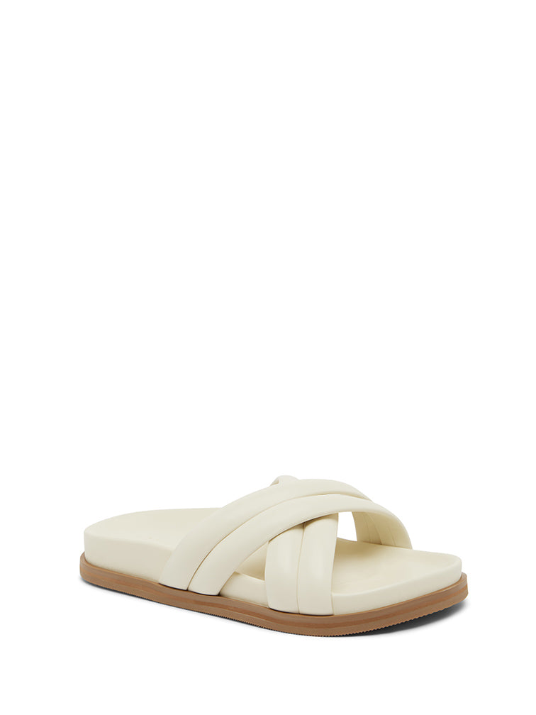 Cream slide sandals online