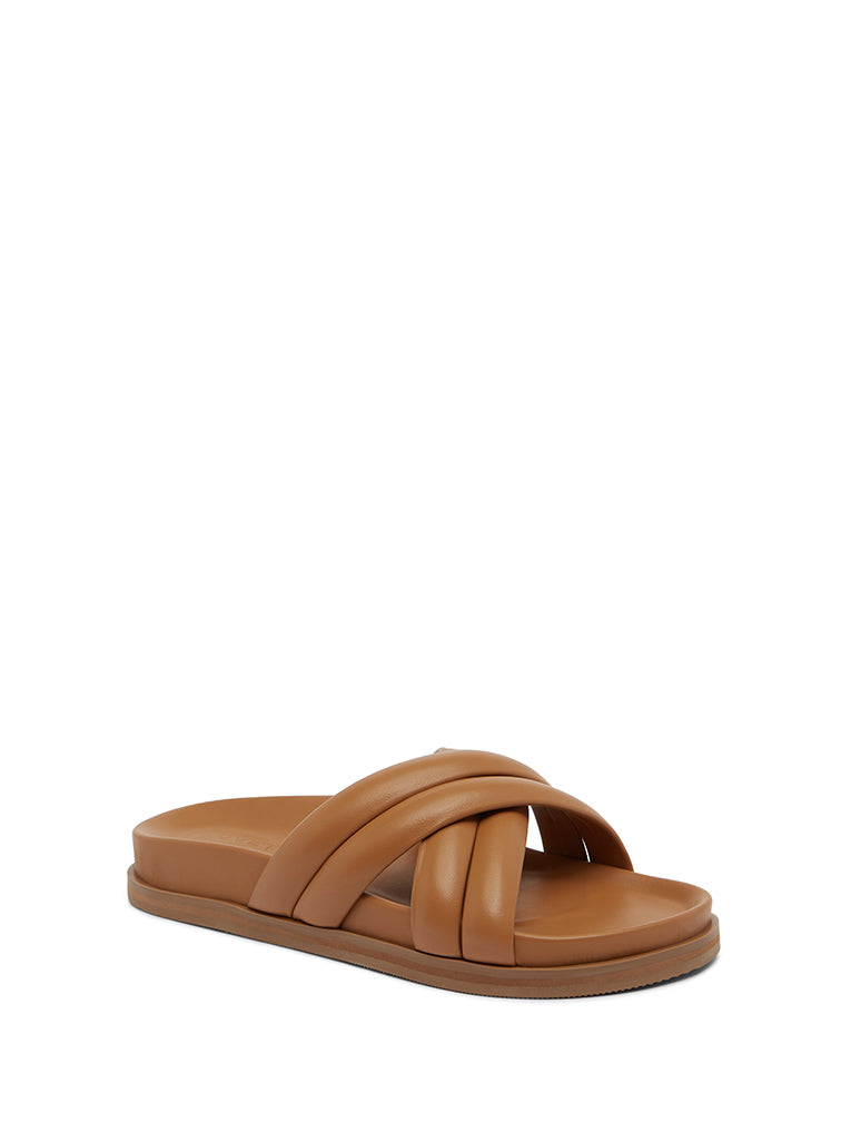 SOL Tan Slide Sandals