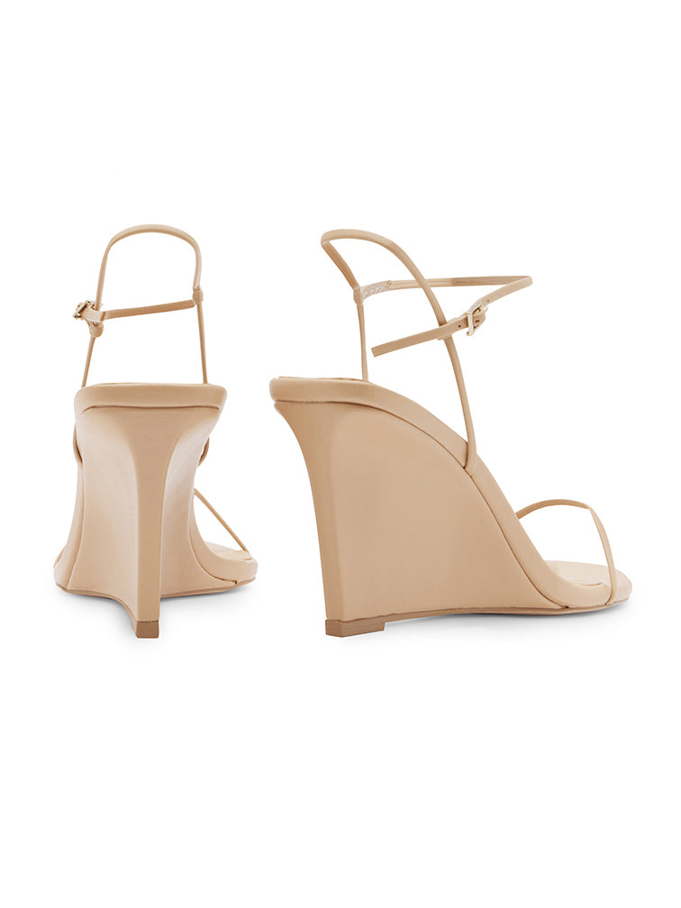 SYLVIE Nude Wedges