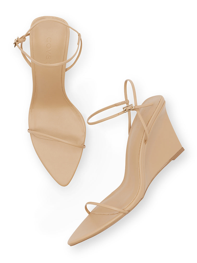 SYLVIE Nude Wedges