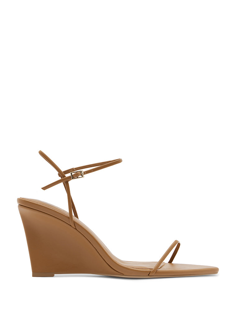 SYLVIE Tan Wedges