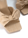Woven Bow Sandals BAILEY by Covet Shoes