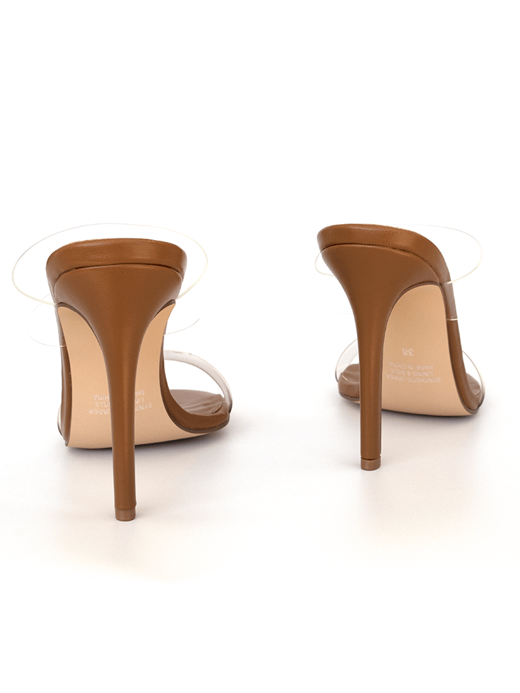 Clear stiletto heels sales
