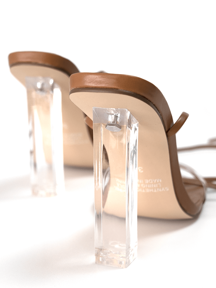 Clear pointed toe block heels 2025