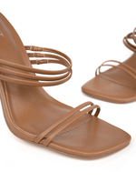Tan Stiletto Heels Covet Shoes FAYE Heels
