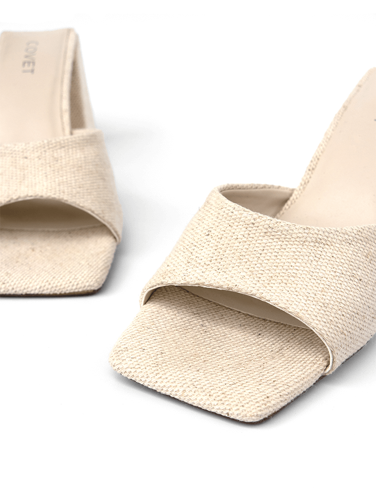 Beige suede block sales heels