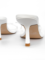 White Heels NADIA Low Heels Covet Shoes