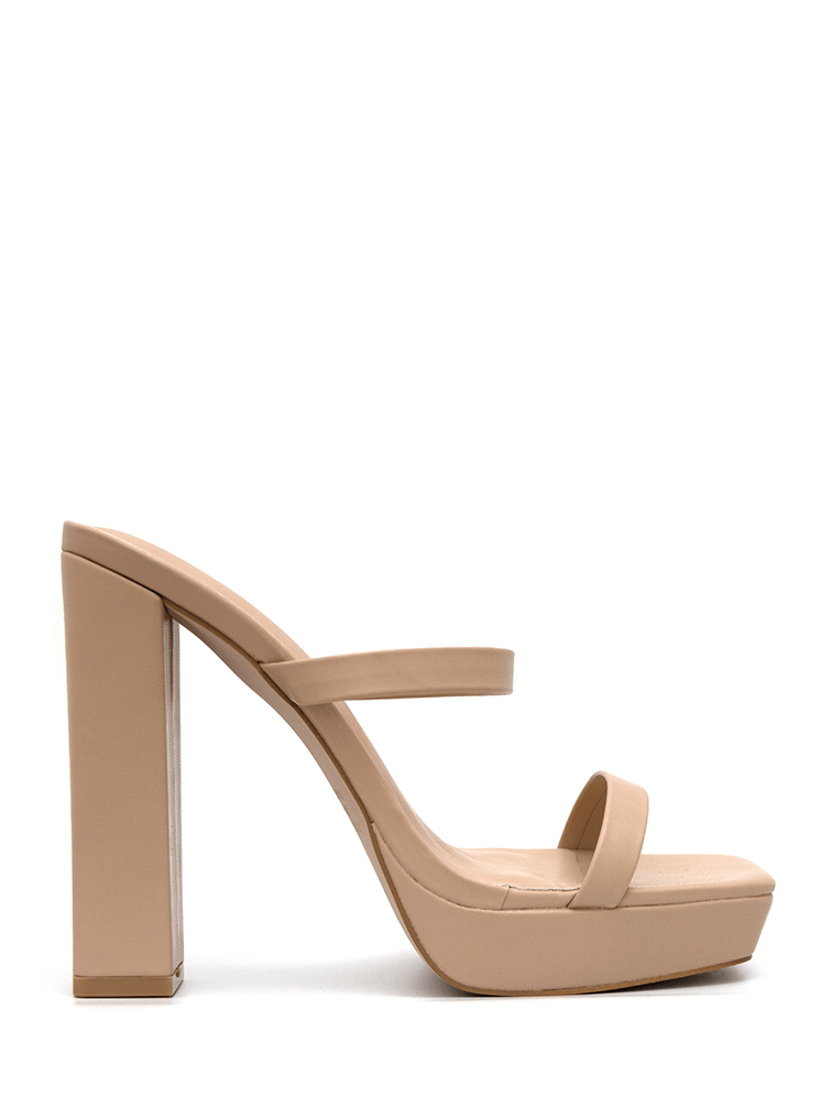 Nude platform best sale shoes