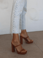 PIPPA Tan Platform Heels