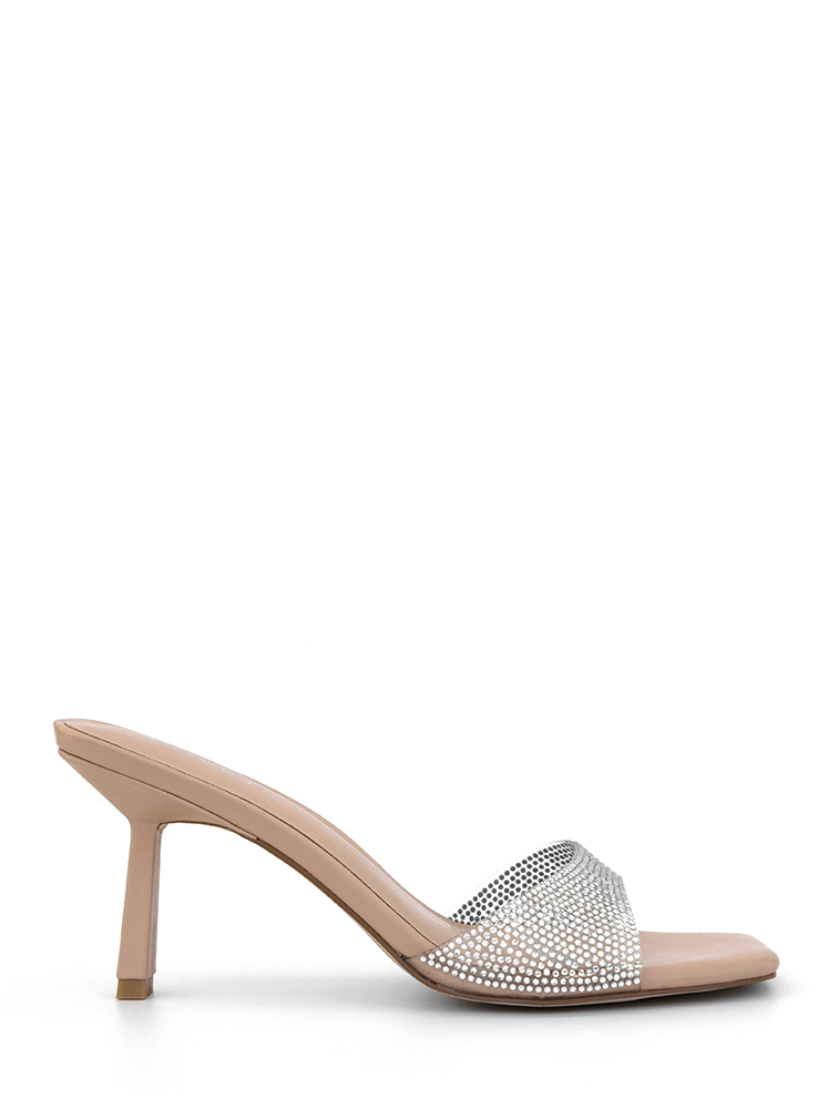 Nude top kitten heels