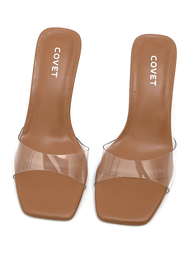 Tan sales kitten heels